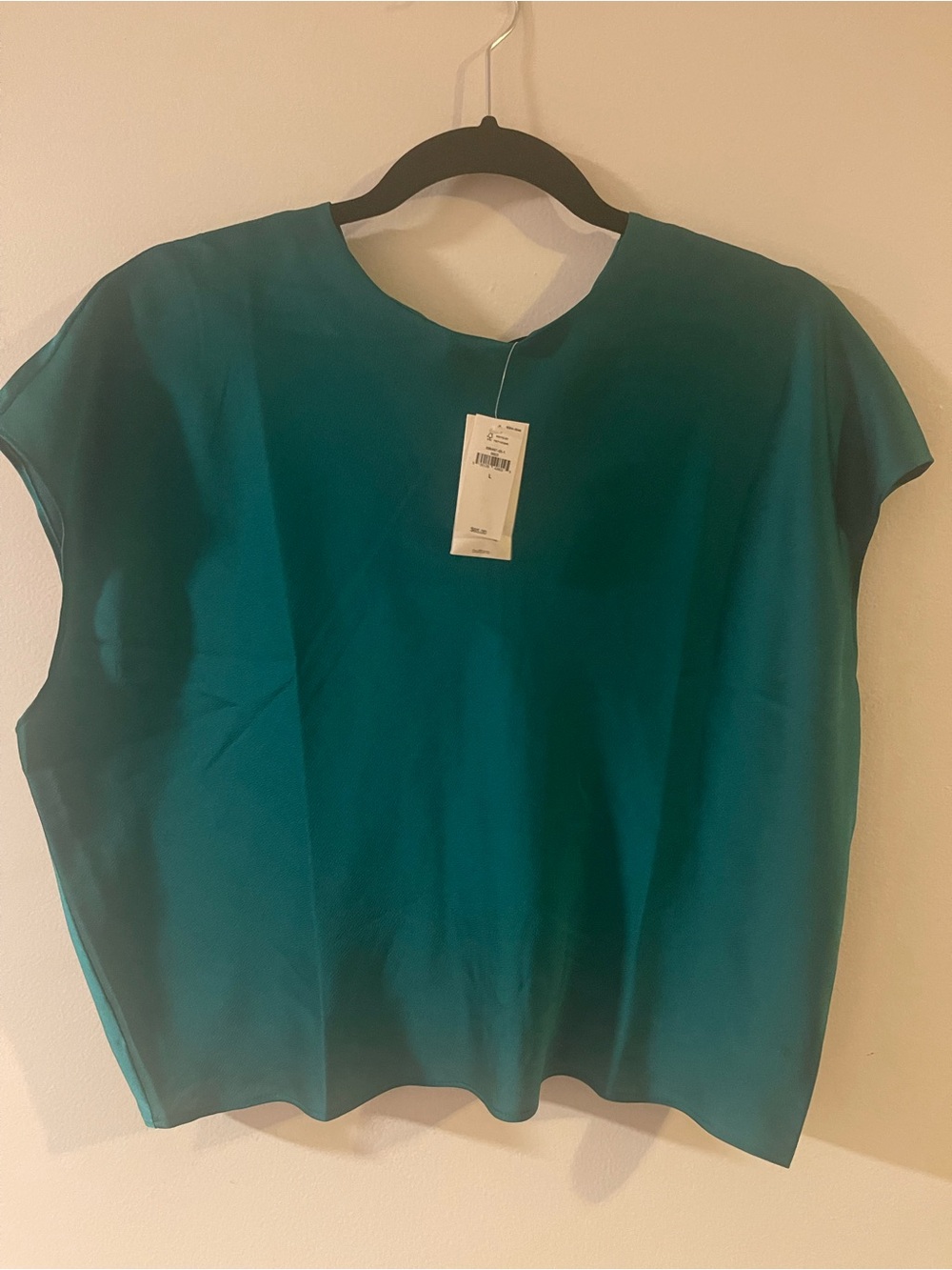 Women's Emerald Green Short Sleeve Blouse